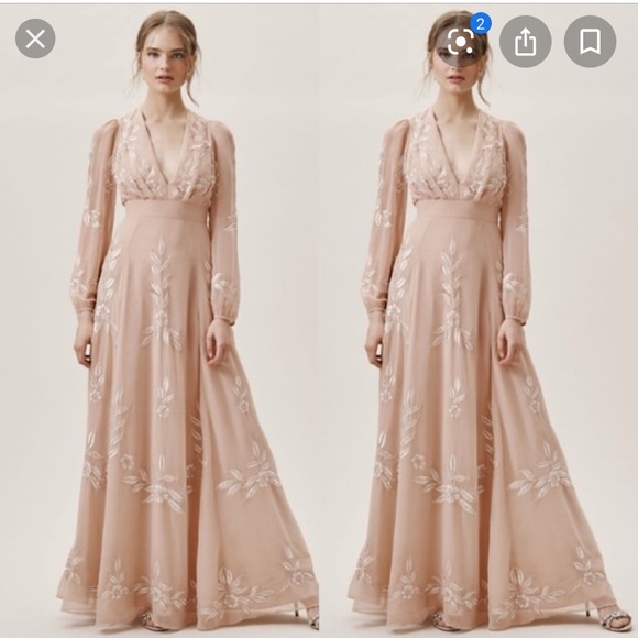 blush bohemian dress